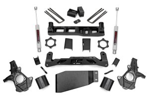 GMC Sierra 1500 Suspension Lift Kit - Rough Country - 5 Inch Lift, N3 Series Shock Absorbers - '07-'13